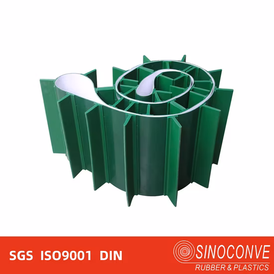 Высокое качество заводская цена зеленый ПВХ промышленный конвейер
